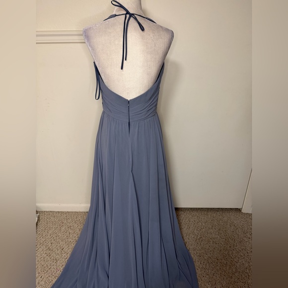 Amsale Jennifer Flat Chiffon Maxi Dress size 10 - Picture 5 of 6
